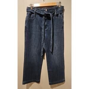 J. Crew Paperbag Jeans, Navy Wash, Sz 28